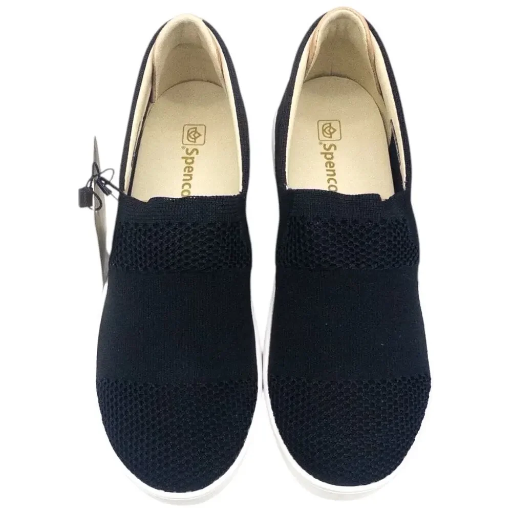 Spenco Bahama Women's Arch Support Slip On Sneaker Size 8.5 Black